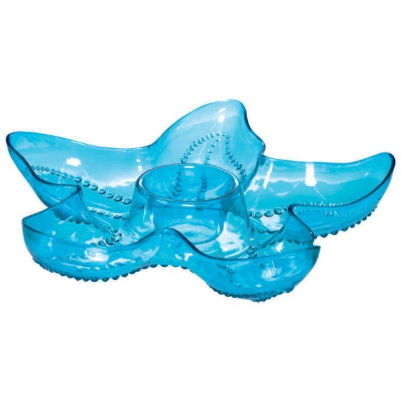 Cool Blue Star Fish Chip & Dip Tray - 32.6cm - The Base Warehouse