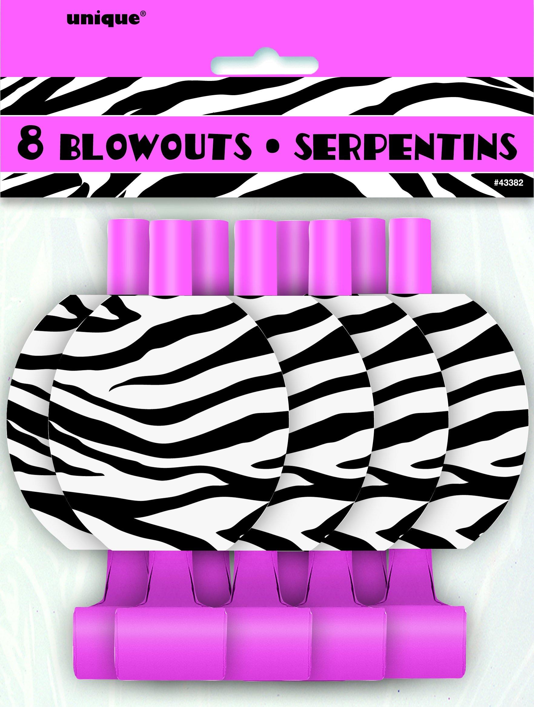 8 Pack Zebra Passion Blowouts - The Base Warehouse
