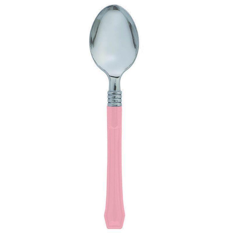20 Pack Premium Classic New Pink Spoons - The Base Warehouse