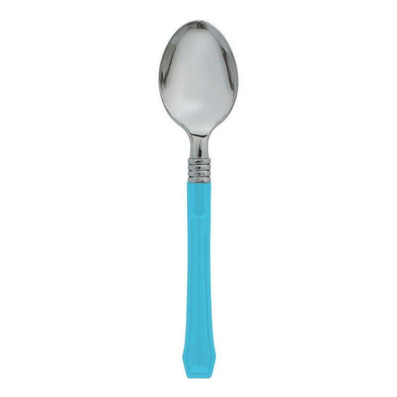 20 Pack Premium Classic Caribbean Blue Spoons - The Base Warehouse