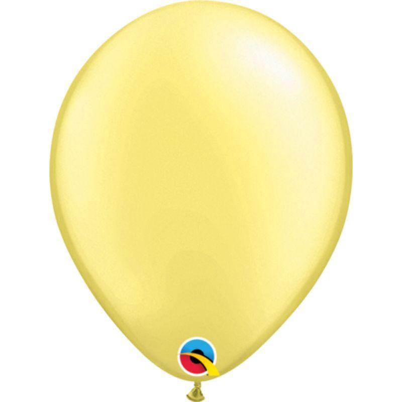 Pearl Lemon Chiffon Latex Balloon - 28cm - The Base Warehouse