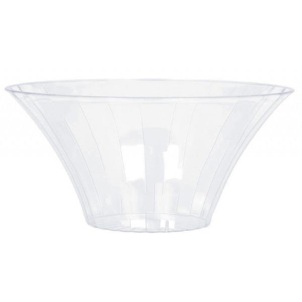 Small Clear Plastic Flared Bowl
