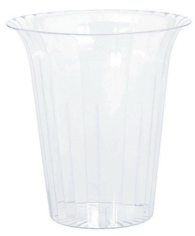 Small Clear Plastic Flared Cylinder - The Base Warehouse