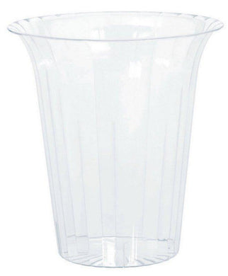 Small Clear Plastic Flared Cylinder - The Base Warehouse