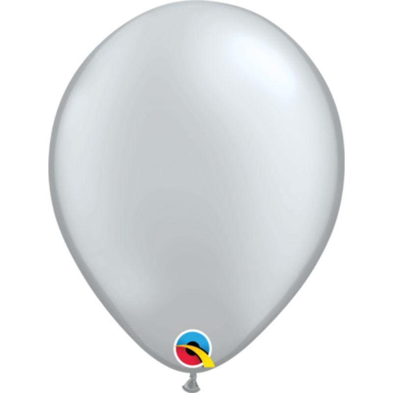 Silver Latex Balloon - 30cm
