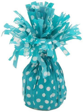 Teal Dots Balloon Weight - The Base Warehouse