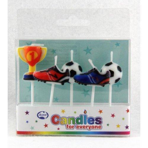 5 Pack Football Fun Candles - The Base Warehouse