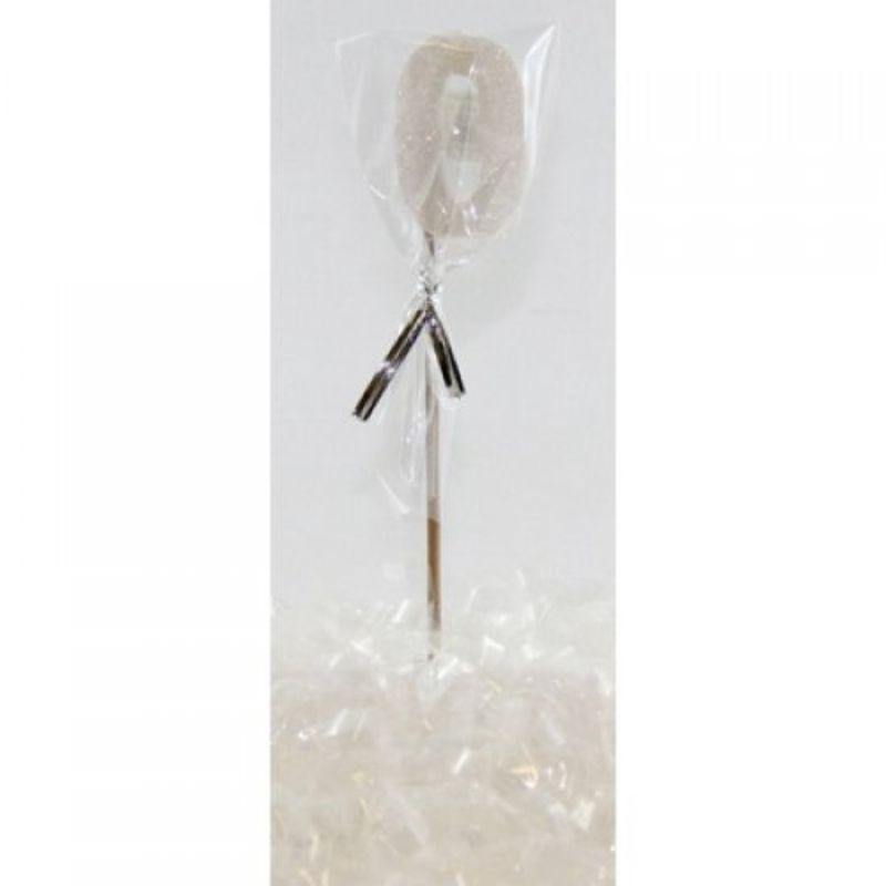 Pearl Glitter Long Stick #0 Candle - The Base Warehouse