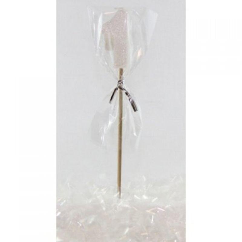 Pearl Glitter Long Stick #1 Candle - The Base Warehouse