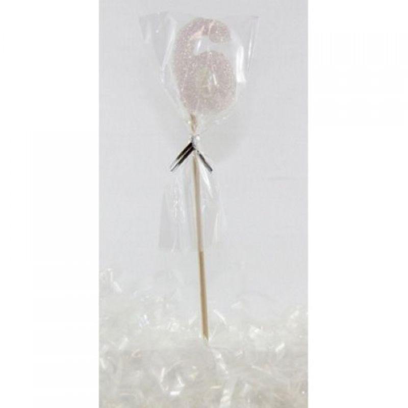 Pearl Glitter Long Stick #6 Candle - The Base Warehouse
