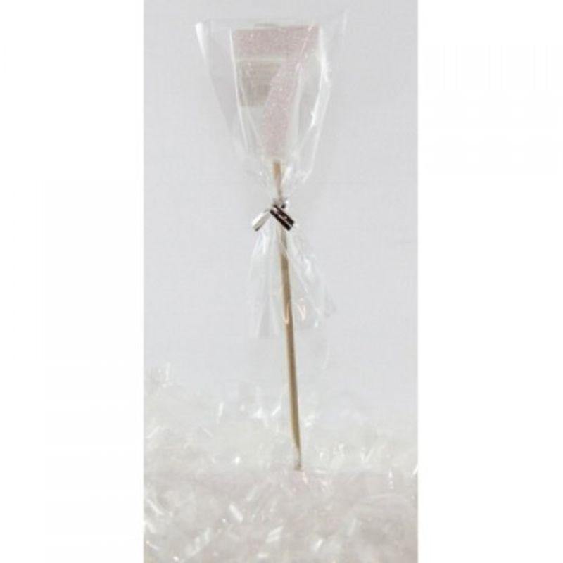 Pearl Glitter Long Stick #7 Candle - The Base Warehouse