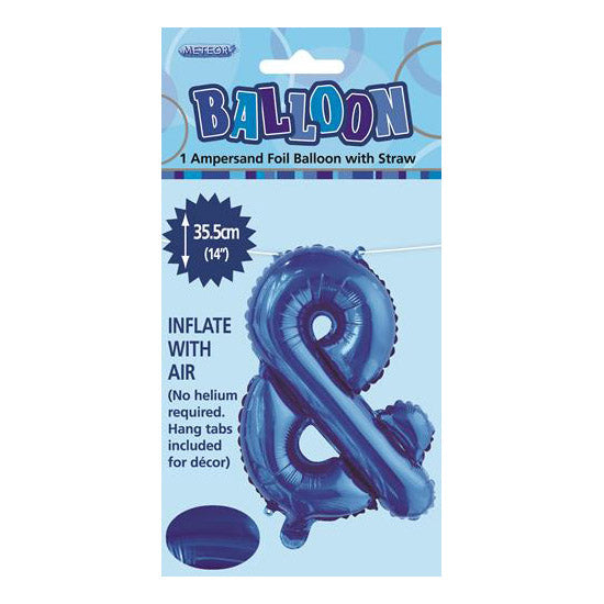 Royal Blue Symbol & Foil Balloon - 35cm