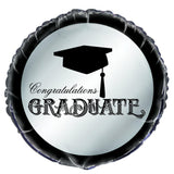 Load image into Gallery viewer, Congratulations Graduate Round Foil Balloon - 45cm - The Base Warehouse
