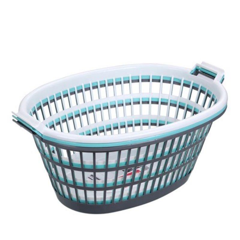 Oval Laundry Basket - 63cm x 43.5cm x 27cm