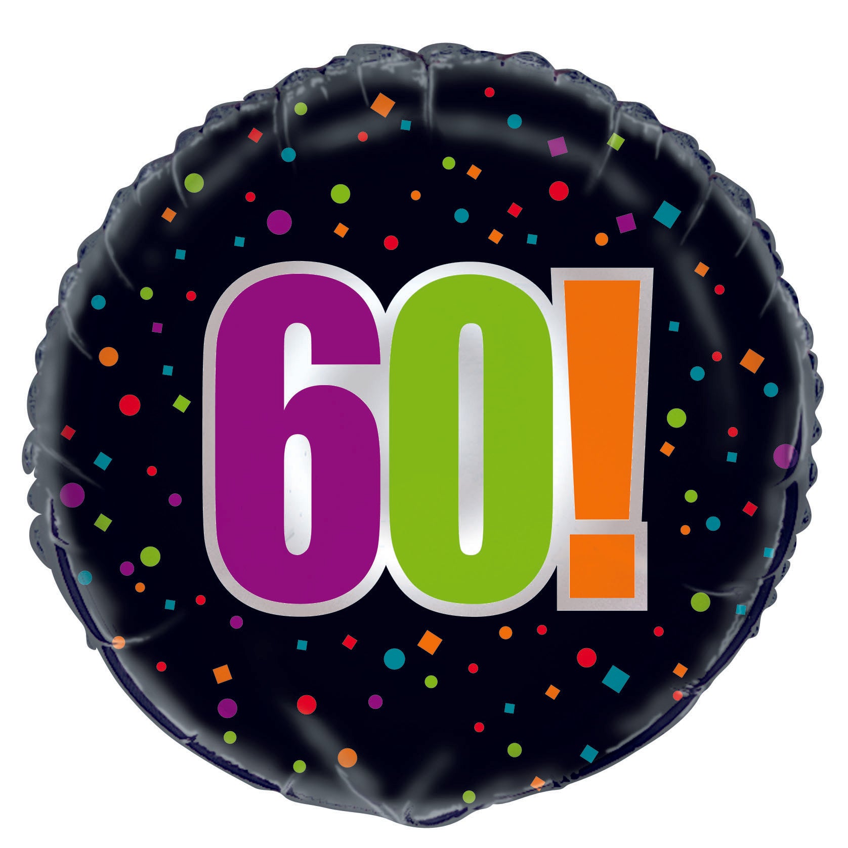 60th Birthday Cheer Round Foil Balloon - 45cm