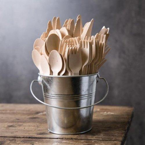 100 Pack Eco Wooden Spoons - The Base Warehouse