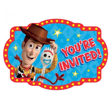 8 Pack Toy Story 4 Postcard Invitations - The Base Warehouse