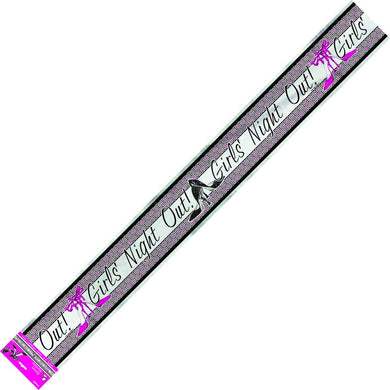 Girls Night Out Foil Banner - 3.6m - The Base Warehouse