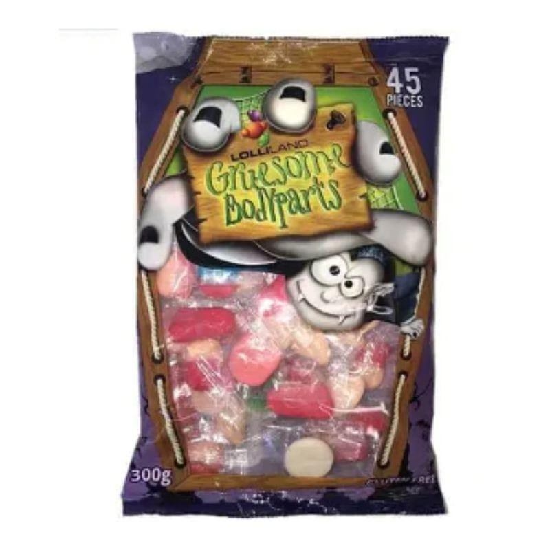 Gruesome Body Parts Coffin Lollies - 300g - The Base Warehouse
