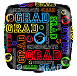 Load image into Gallery viewer, Congrats Grad Square Foil Balloon - 45cm - The Base Warehouse
