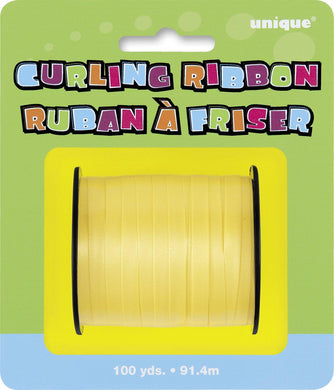 Yellow Curling Ribbon - 91.4m - The Base Warehouse