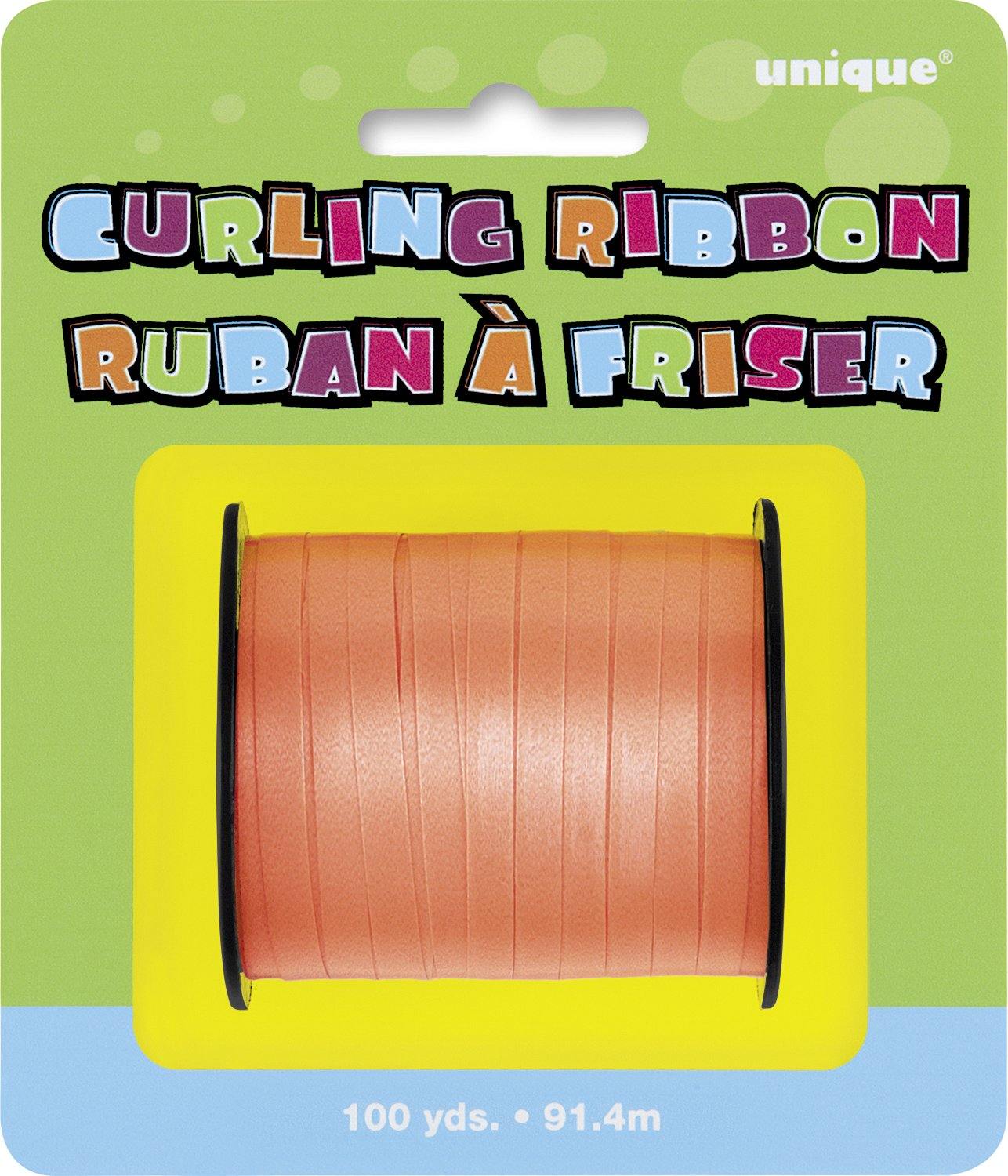 Orange Curling Ribbon - 91.4m