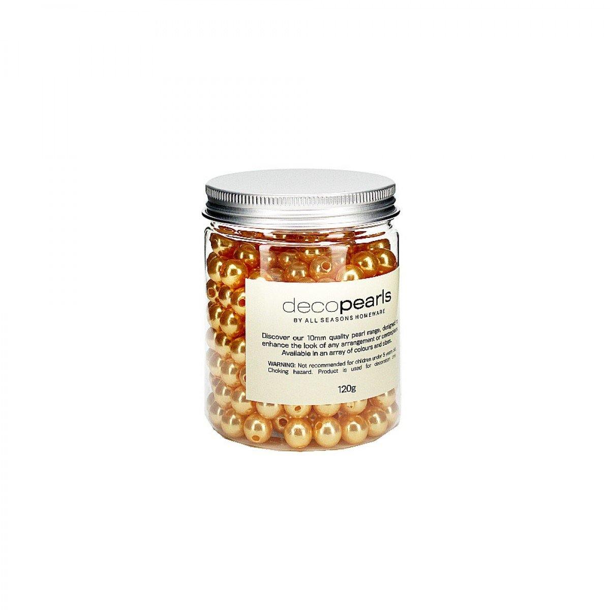 Gold Decorative Pearls - 120g
