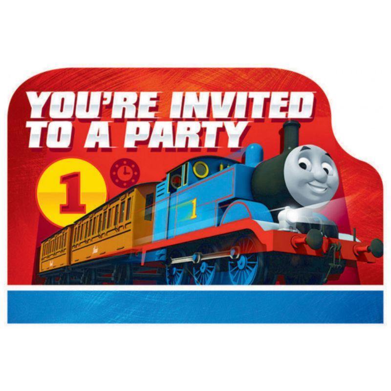 8 Pack Thomas All Aboard Post Card Invitations - The Base Warehouse