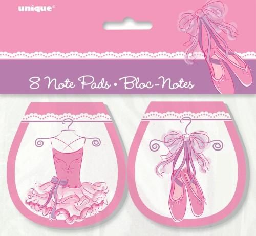 8 Pack Ballerina Note Pads