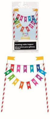 Rainbow Happy Birthday Cake Topper - The Base Warehouse