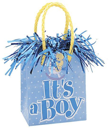 Blue Its a Boy Gift Bag Balloon Weight - The Base Warehouse