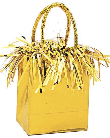 Gold Gift Bag Balloon Weight - The Base Warehouse