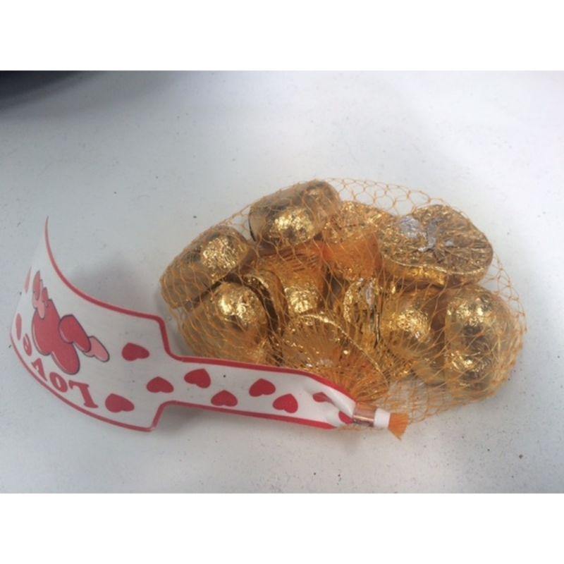 Gold Chocolate Hearts - 77g