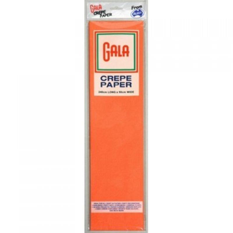 Gala Orange Crepe - 100cm x 50cm