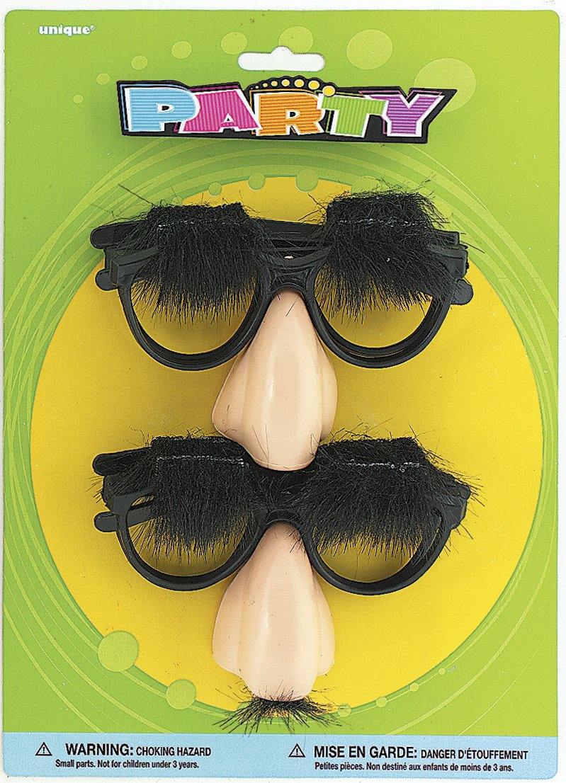 4 Pack Nose Glasses & Mustaches