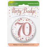 Load image into Gallery viewer, Rose Gold Sparkling Fizz 70 Badge - 7.5cm
