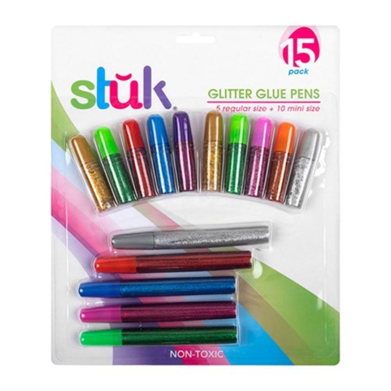 15 Pack Glue Glitter Pen