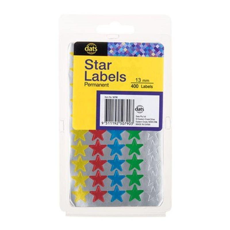 400 Star Labels - 13mm
