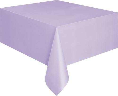 Lavender Rectangle Plastic Tablecover - 137cm x 274cm - The Base Warehouse