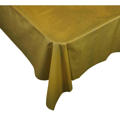 Metallic Gold Rectangle Tablecover - 2.7m - The Base Warehouse