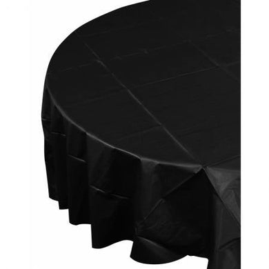 Black Round Tablecover - 2.1m - The Base Warehouse
