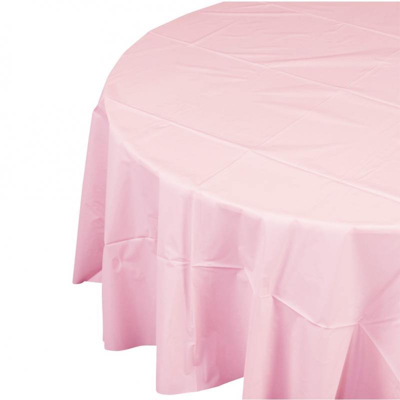 Classic Pink Round Tablecover - 210cm