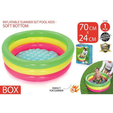 Inflatable Summer Set Pool with Soft Bottom - 70cm x 24cm - The Base Warehouse