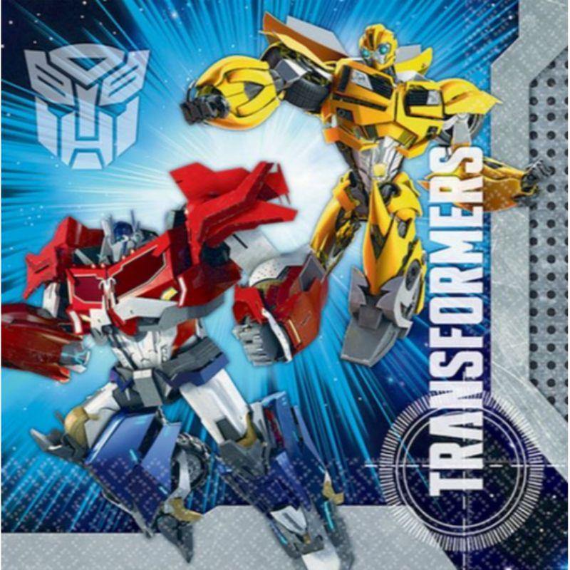 16 Pack Transformers Core Lunch Napkins - 33cm - The Base Warehouse