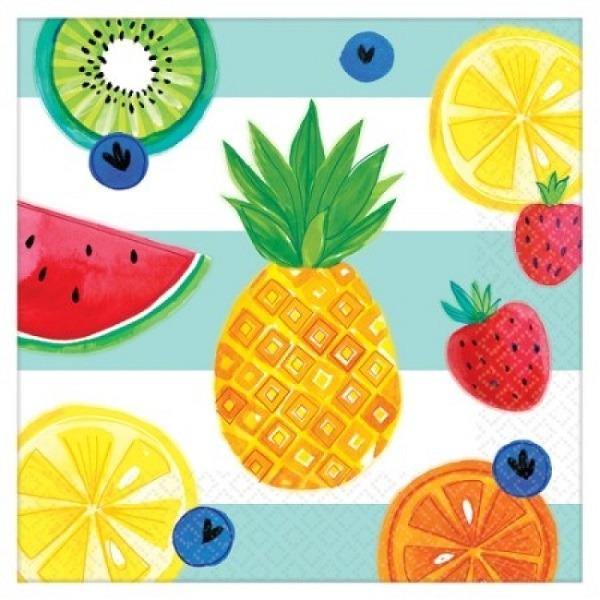 16 Pack Hello Summer Lunch Napkin - The Base Warehouse
