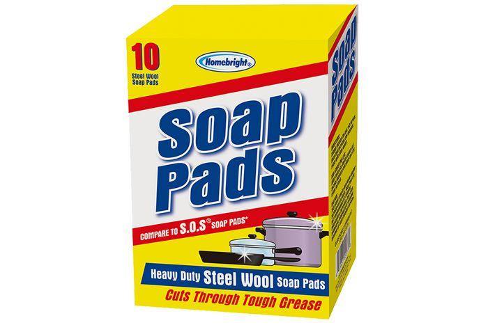 Homebright Steel Wool Soap Pads - The Base Warehouse