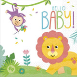Load image into Gallery viewer, 16 Pack Fisher Price Hello Baby Lunch Napkins - 33cm - The Base Warehouse
