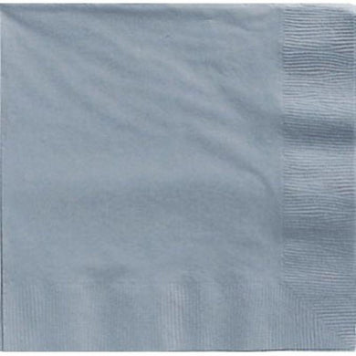20 Pack Silver Lunch Napkins - 33cm - The Base Warehouse