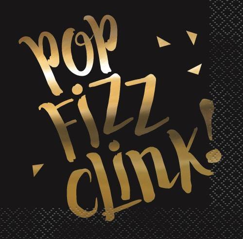 Pop Fizz Clink Beverage Napkins - The Base Warehouse
