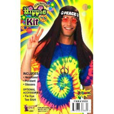 Adults Hippie Kit - Headband, Pendant & Glasses - The Base Warehouse